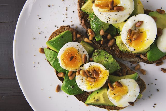 Assiette protéines et bons gras